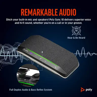 HP Poly Sync 10 Microsoft Teams Certified Speakerphone, image 7