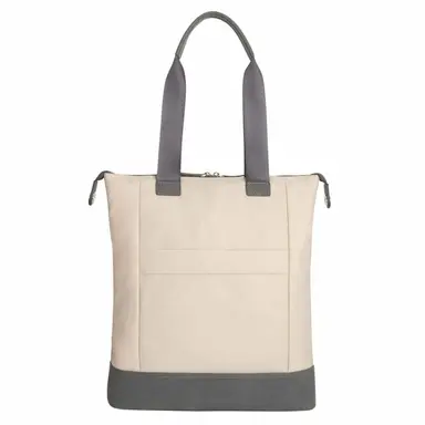 Targus 15 Newport North-South Tote (TAN) - Zipped Main Compartment with Protective Crad, image 7