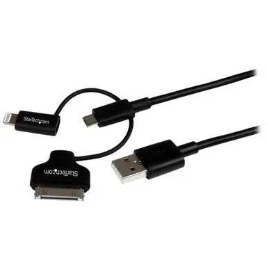 STARTECH.COM Charge OR Sync A Micro USB Iphone Ipod OR Ipad Device Using A Single Cable - C
