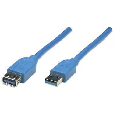 Manhattan - Strategic Superspeed USB Extension Cable a Male / a Female, 2 M, Blue, image 2