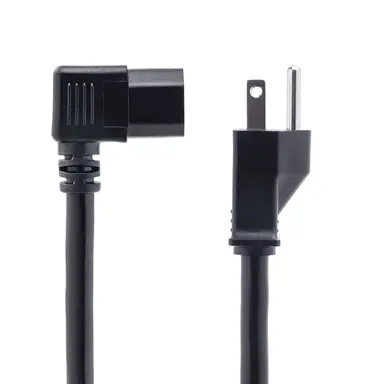 StarTech.com 8 ft (2.4 m) Heavy Duty Power Cord, NEMA 5-15P to Right Angle C15, 15A 125V, 14AWG, image 6