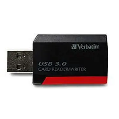 Verbatim Americas Pocket Card Reader, USB 3.0 - Black, image 4