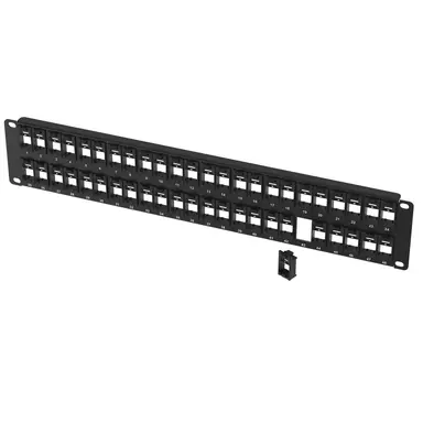 Legrand Dat 48PORT Blk Flsh Bez Keystne Jck Pnl 2RU, image 6