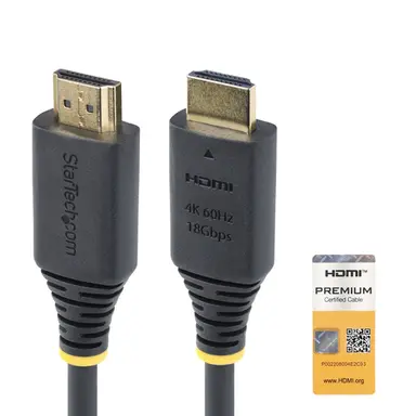 StarTech.com 1.6 ft (50CM) Premium Certified High Speed HDMI Cable, 4K 60HZ/1440P 144HZ, HDR10, image 4