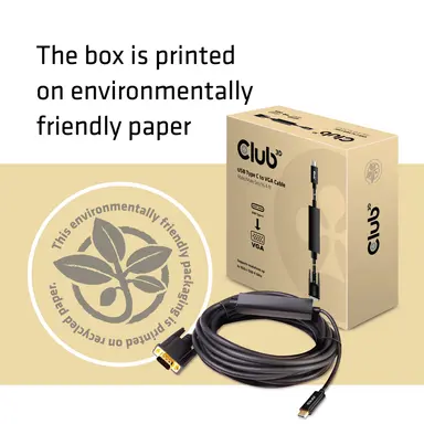 Club 3D B.V USB Type C to VGA Cable, image 8