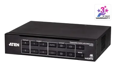 Aten 4X2 True 4K HDMI Presentation Switch with Multi View, image 6