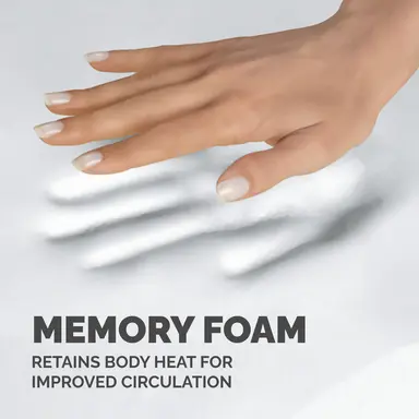 Fellowes Memory Foam Mouse Pad/Wrist Rest - Black.item H X W X D (INCHES):1.00 X 7.94 X 9, image 7