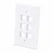 Intellinet 6-Outlet Oversized Keystone Wall Plate, image 5