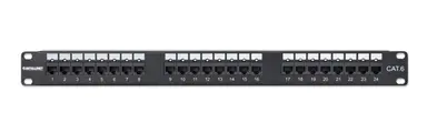 Intellinet Cat6 24-Port Patch Panel with Leds, 1U, image 4