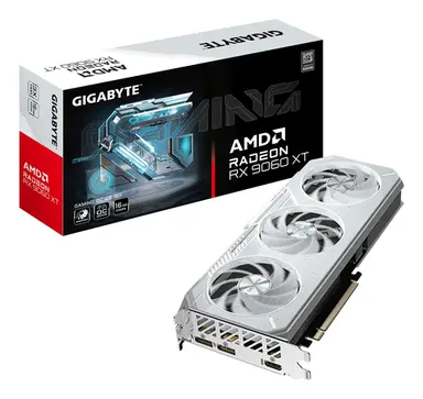 Gigabyte White Radeon RX 9060 XT 16GB GDDR6 Pci Express 5.0 X16 L=281 W=118 H=4, image 3