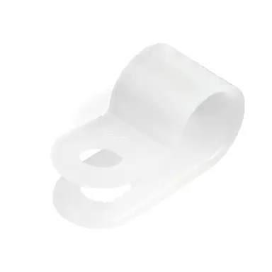 StarTech.com 100 R-Type Screw Mount Cable Clamps for 7.9MM/0.31IN Bundle Diameter - Nylon 66