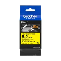Brother International Corporat 0.2IN X4.9FT(5.1MM X 1.5M) 3:1 Heat Shrink Tube Blk ON Yellow DIA: 0.031IN-0., image 3