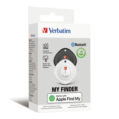 Verbatim Americas My Finder Bluetooth Tracker 2PK Black, White, image 4