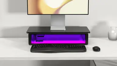 Kensington Computer Uvstand Monitor Stand with Uvc Sanitization Compartment, image 7