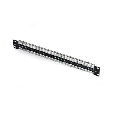 StarTech.com 48-Port 1U Blank Keystone Patch Panel with Grounding Wire; Compatible with STP/U