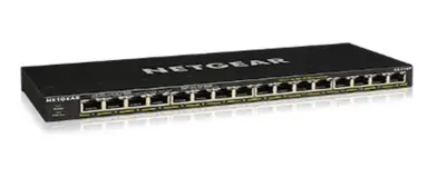 Netgear Switch - GS316P - Desktop - Wired - 1GBPS - Networking / Ports QTY: 16 - Gigabit