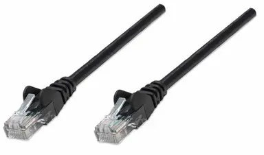 Intellinet 50 FT Black Cat5e Snagless Patch Cable