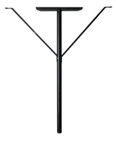 Peerless Industries Mounting Kit - Cold-Rolled Steel - Black - for Use with 1 1/2 Schedule 40, image 4