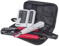Intellinet 4-Piece Tool Kit, Contains LAN Tester, Lsa Punch Down Tool, Crimping, image 3