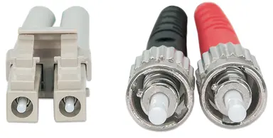 Intellinet 1M 3 ft ST/LC Multi Mode Fiber Cable, image 7