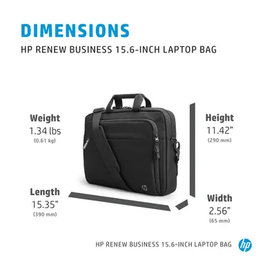 HP Renew Business 15.6 in Laptop Bag - Designed to Keep Your Laptop Protected, image 8