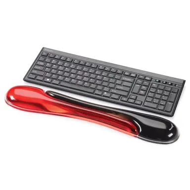 Kensington Computer Duo Gel Wave Keyboard Wrist Rest Red, image 6