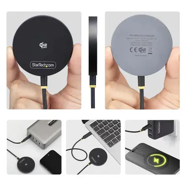 StarTech.com Snap Your Device into Place for Fast QI2.2 Charging up to 25W - 6.6 ft (2M) Teth, image 3