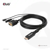 Club 3D B.V HDMI to VGA Cable 6.56 ft Full HD 1080P, image 3
