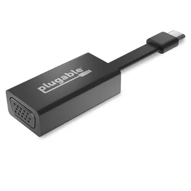 Plugable Technologies USB C to VGA Adapter, Thunderbolt 3 to VGA Adapter Compatible with MacBook Pro