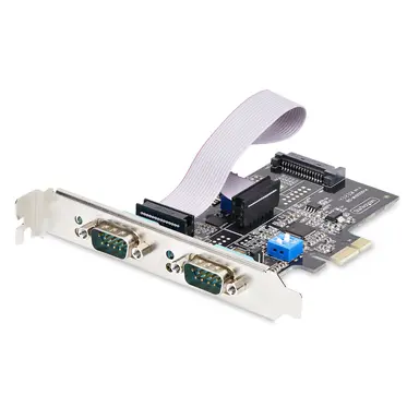 StarTech.com 2-Port Serial PCIe Card, Dual-Port PCI Express to RS232/RS422/RS485 (DB9) Serial