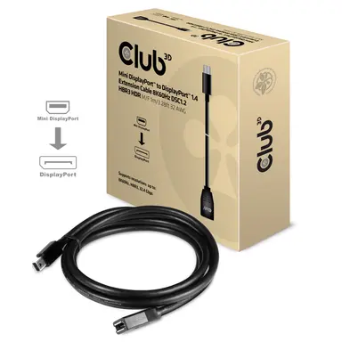 Club 3D B.V Mini DP Male to DP Female Cable Support up to 8K 60HZ, DisplayPort 1.4 1 METER/3, image 7