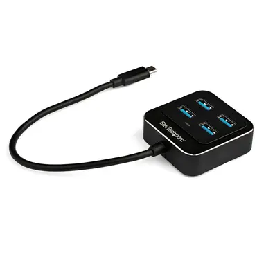 STARTECH.COM 4-PORT USB-C Hub - USB-C Host Laptop to 4X USB Type-A Adapter Hub - Superspeed 1