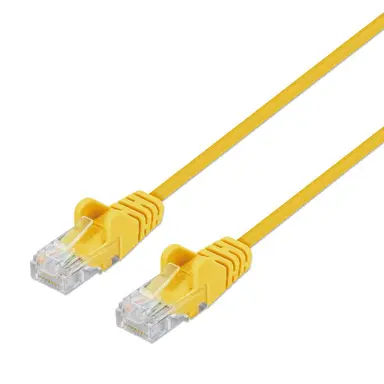 Intellinet Cat6 U/UTP Slim Network Patch Cable, 0.5 FT., Yellow, image 6
