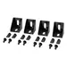 APC BY Schneider Electric Right Angle Connector X4 Black, image 5