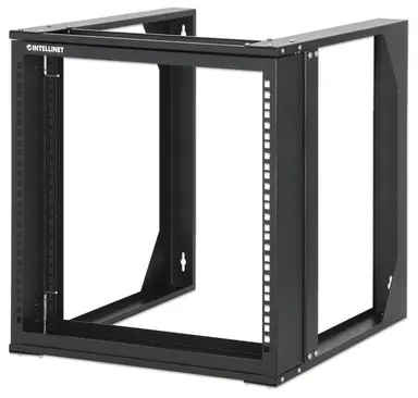 Intellinet 19 In. Wall Mount 2-Post Open Frame Network Rack, 9U, image 4