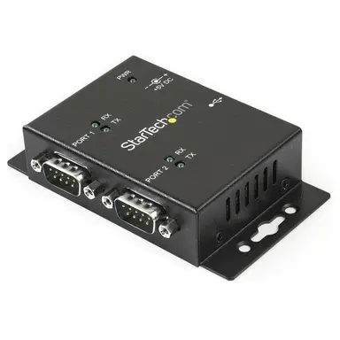 StarTech.com Add 2 Din Rail-Mountable RS232 Serial Ports to Any System Through USB - USB