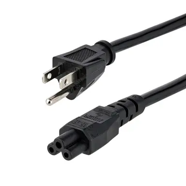 StarTech.com 6 ft Laptop Power Cord NEMA 5-15P to IEC C5 AC Power Cord for Most Notebooks PO, image 4