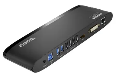 Plugable Technologies USB3.0 Universal Laptop Docking Station for Windows and Mac Dual Monitor: HDM IA, image 4