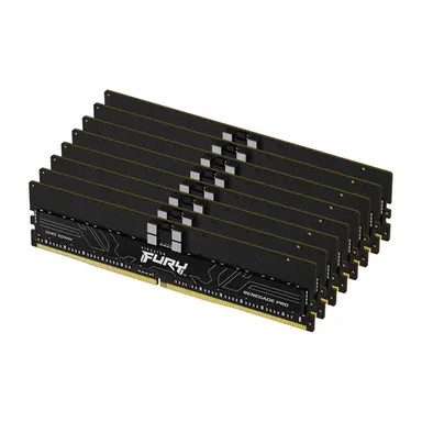 Kingston 128GB 7200MT/S DDR5 ECC Reg CL38 DIMM (Kit of 8) Fury Renegade