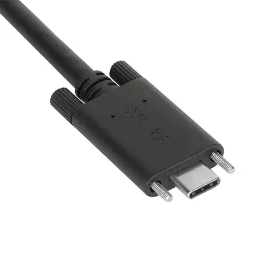 Targus 1M USB-C Male W/ Screw to USB-C Male Cable W/ USB-a Tether Black, image 7