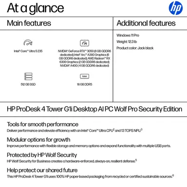 HP Sbuy HP ProDesk 4 Tower G1I U5 235 512GB 16GB, image 7