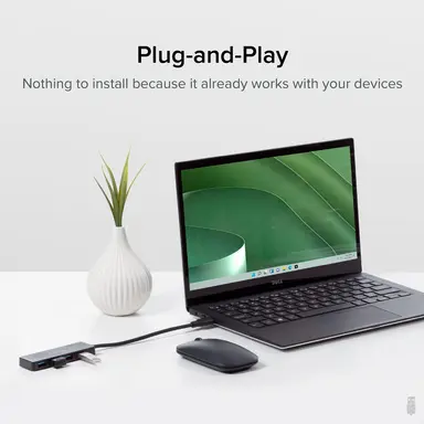Plugable Technologies Plugable 4-Port USB Hub 3.0, USB Splitter for Laptop, Compatible with Windows, image 7