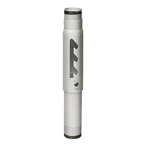Peerless Industries Extension Column - White - 1-1/2-11.5 NPT (38MM) Aluminum Column Threaded on Bot