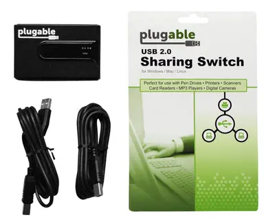 Plugable Technologies Plugable USB 2.0 Sharing Switch for One-Button USB Device Port Sharing Between, image 7