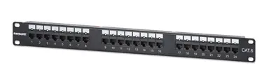 Intellinet Cat6 24-Port Patch Panel with Leds, 1U, image 7