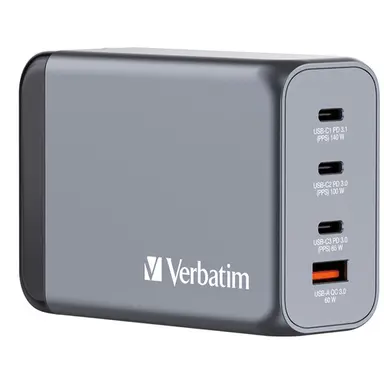 Verbatim Americas 240W 4-Port Gan Wall Charger, image 4