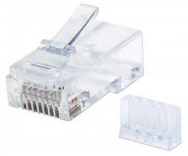 Intellinet 90-Pack Cat6 RJ45 Modular Plugs Pro Line