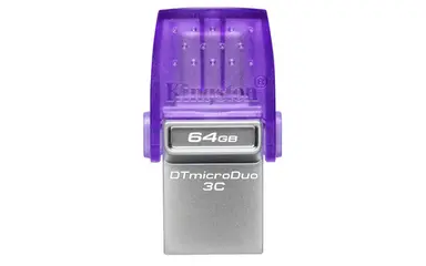 Kingston 64GB Datatraveler Microduo 3C 200MB/S Dual USB-a + USB-C, image 4