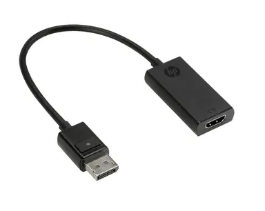 HP DisplayPort to HDMI True 4K Adapter - DisplayPort Left Connector - Male Left