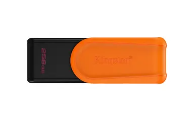 Kingston 256GB Portable USB 3.2 Gen 1 Datatraveler Exodia S (Black/Orange)